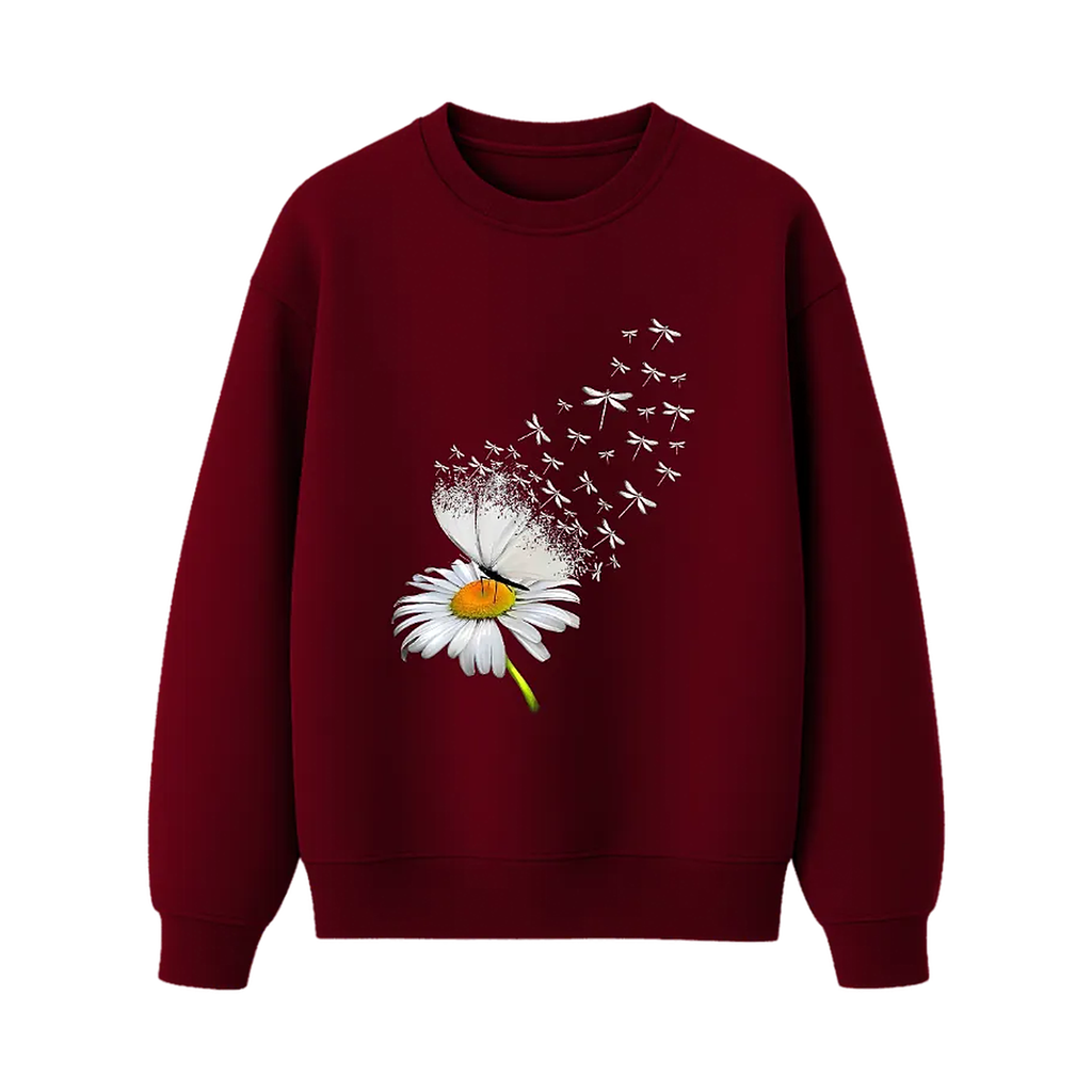 TIKOLAA daisy butterfly print