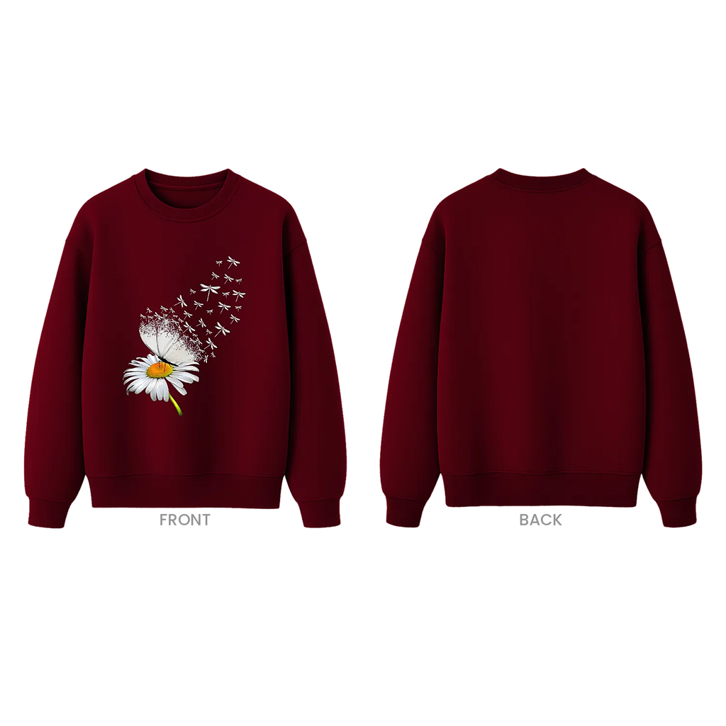 TIKOLAA daisy butterfly print