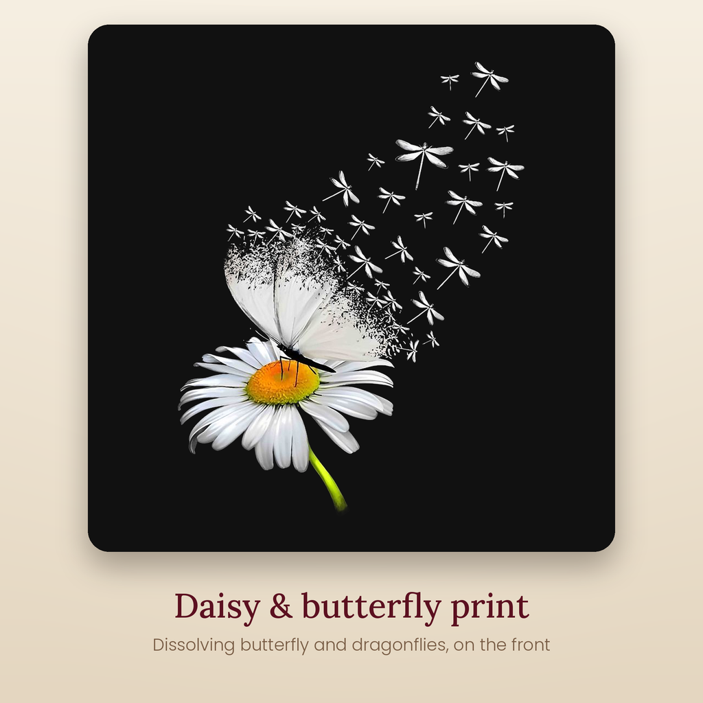 TIKOLAA daisy butterfly print