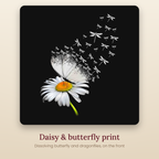 TIKOLAA daisy butterfly print
