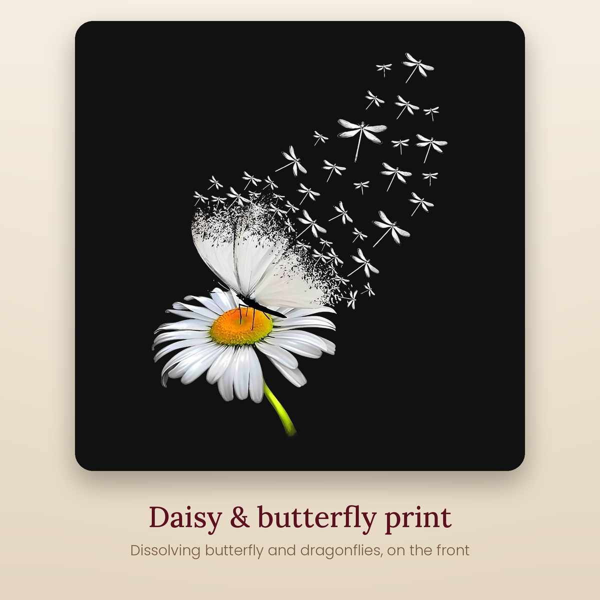 TIKOLAA daisy butterfly print