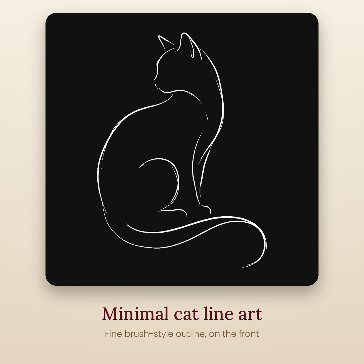 TIKOLAA cat line art