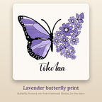 TIKOLAA lavender butterfly