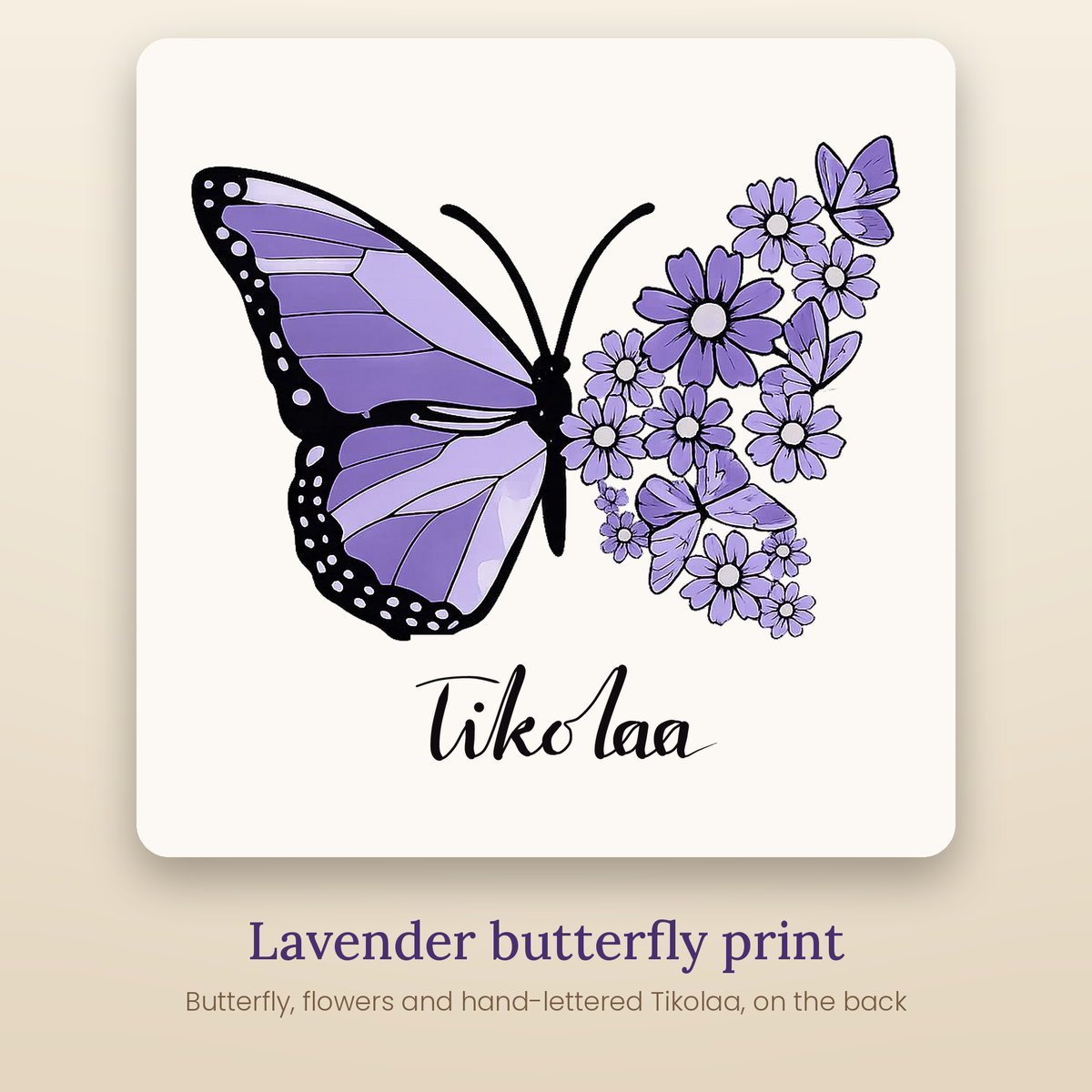TIKOLAA lavender butterfly