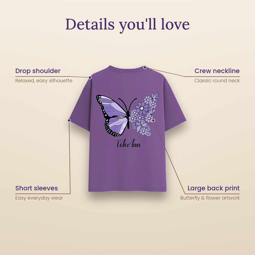 TIKOLAA lavender butterfly