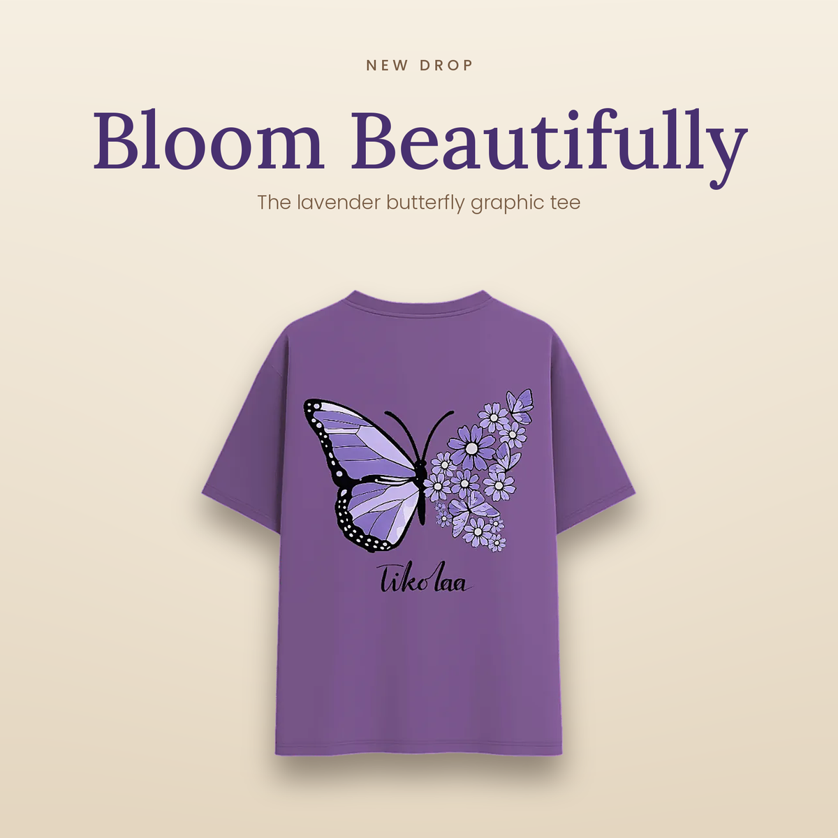 TIKOLAA lavender butterfly